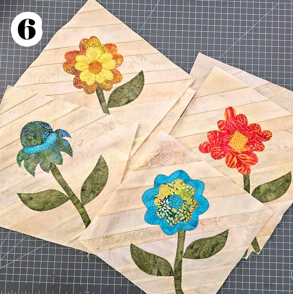 String blocks with applique