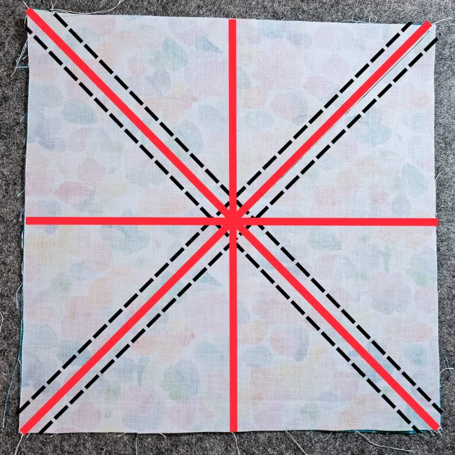 stitching and cutting lines