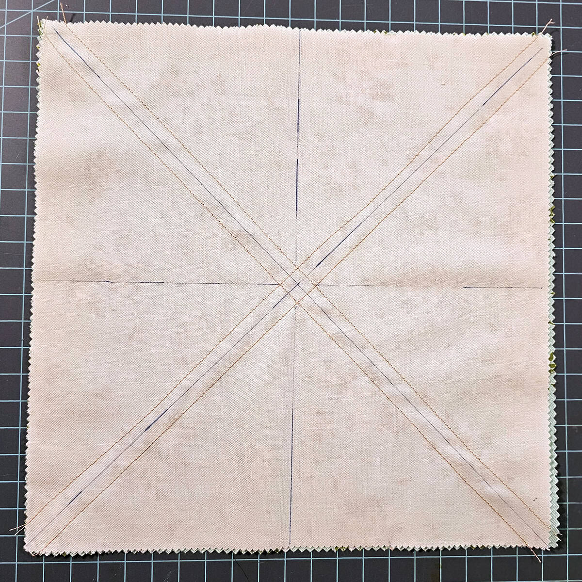 Making 8 half square triangles at a time