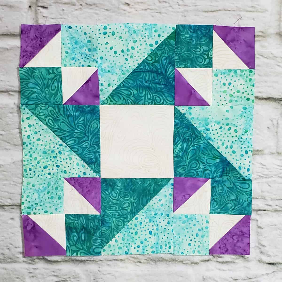 9 Patch Indiana Star Quilt Block