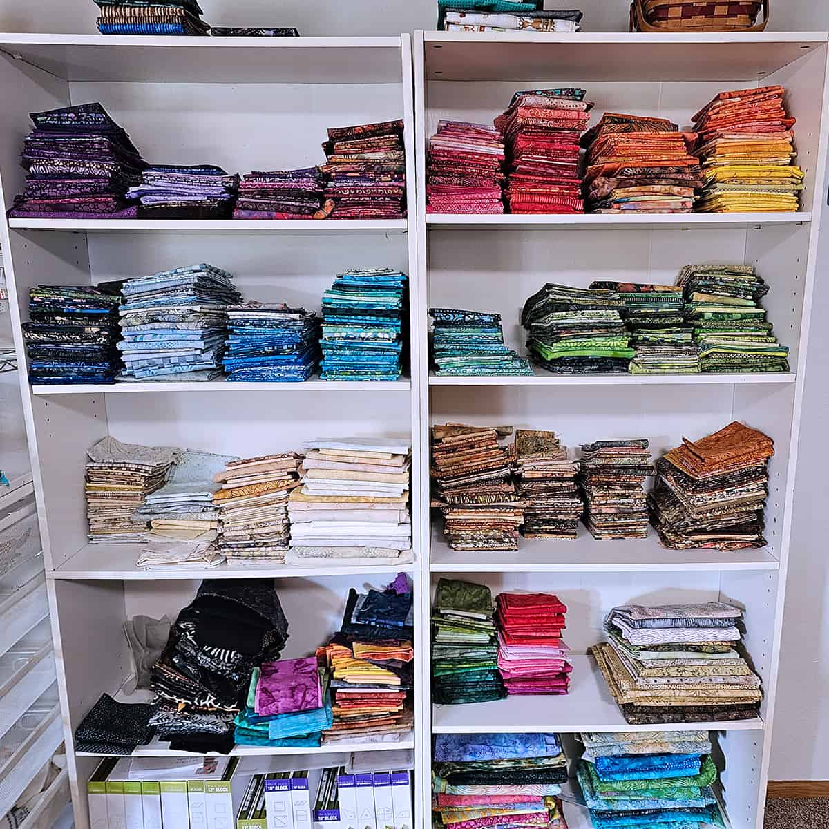 Organizing my batik stash