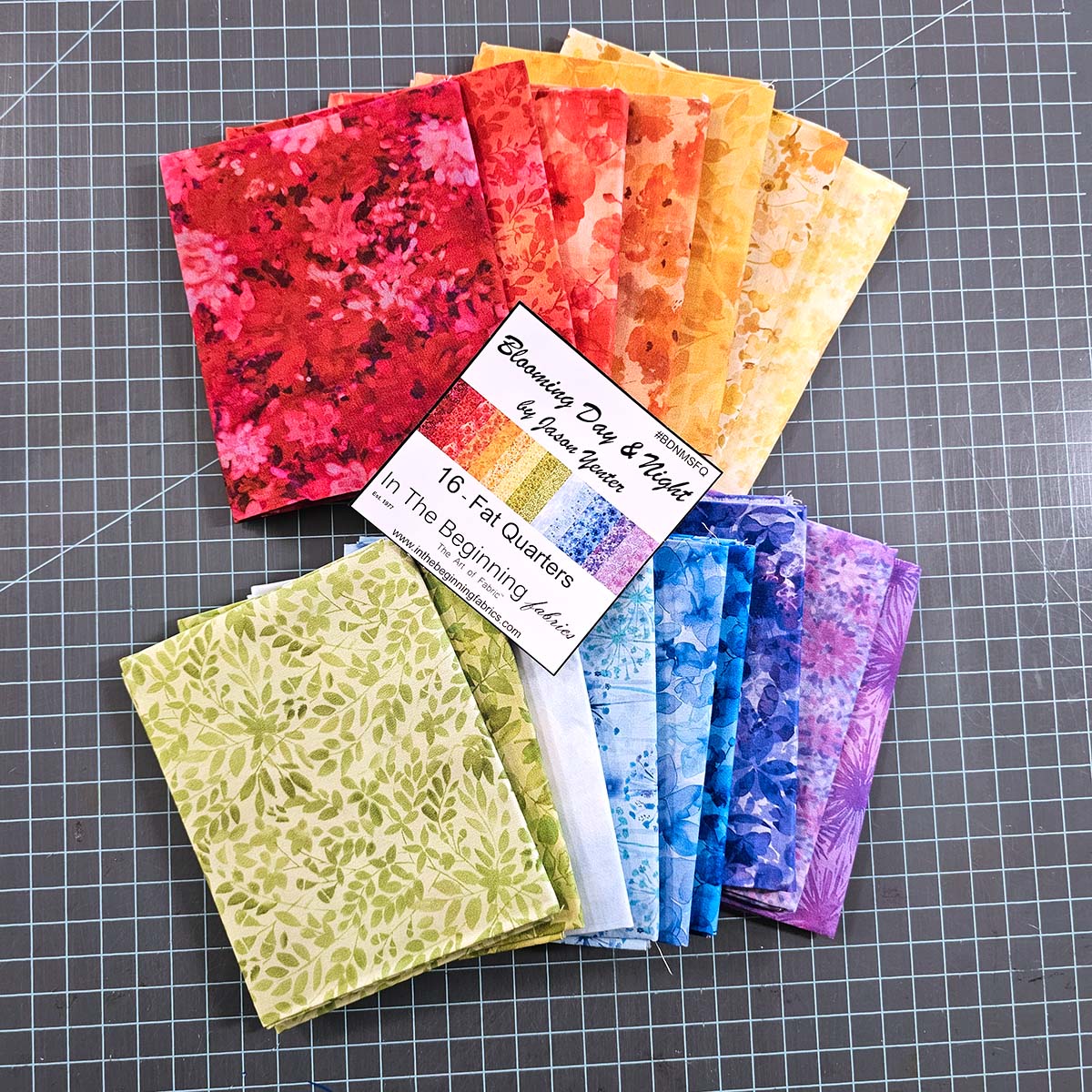 Blooming Day & Night by Jason Yenter and yardage of Tula Pink's True Colors - Fairy Dust White
