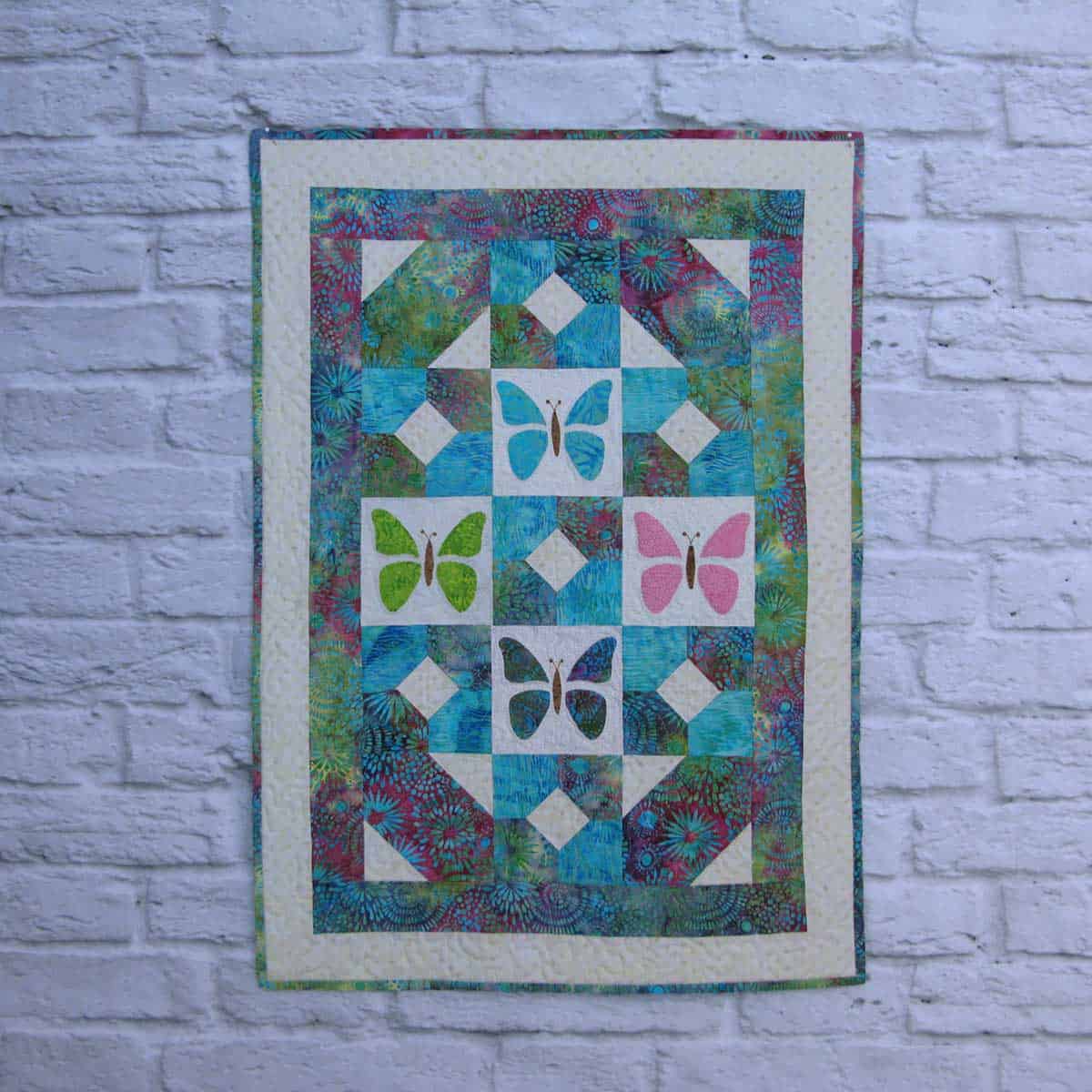 Butterfly Cage quilt on wall