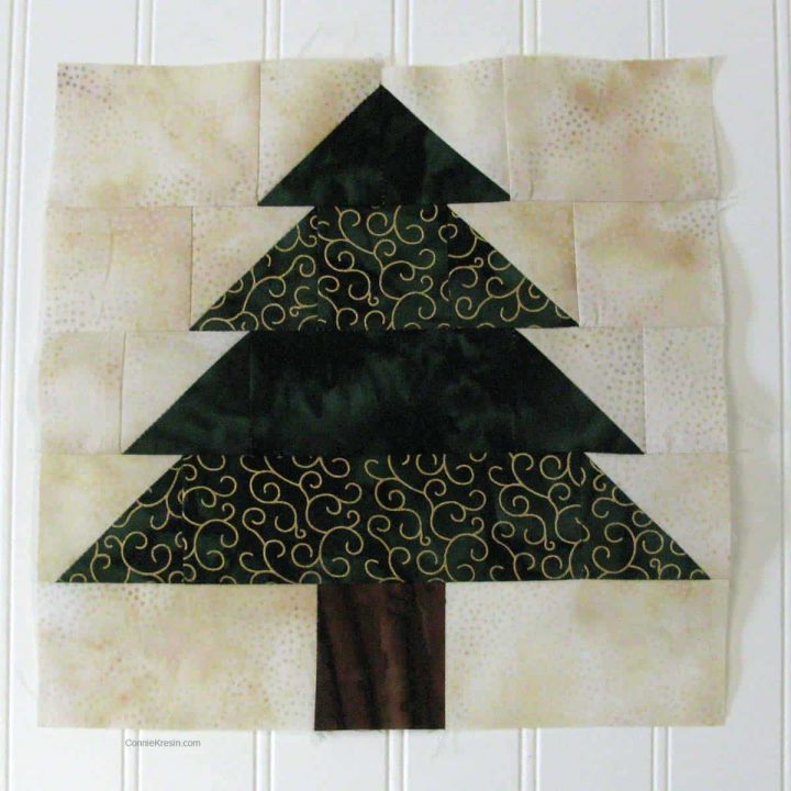 Christmas Tree Table Runner Resized tutorial - Freemotion by the River