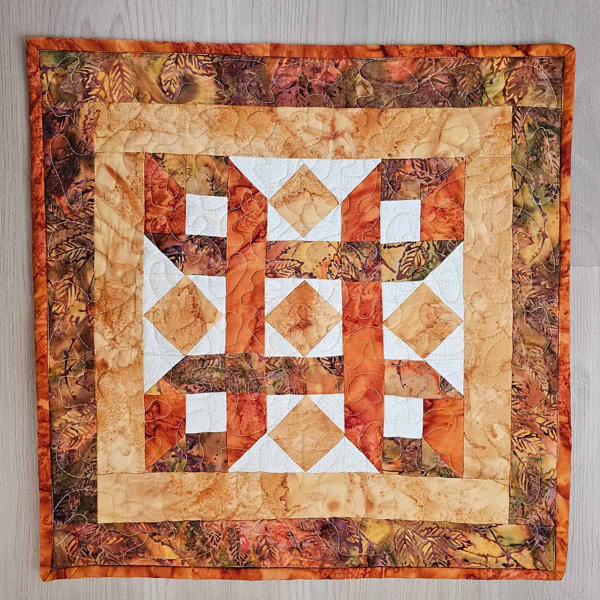 17 inch quilted table topper