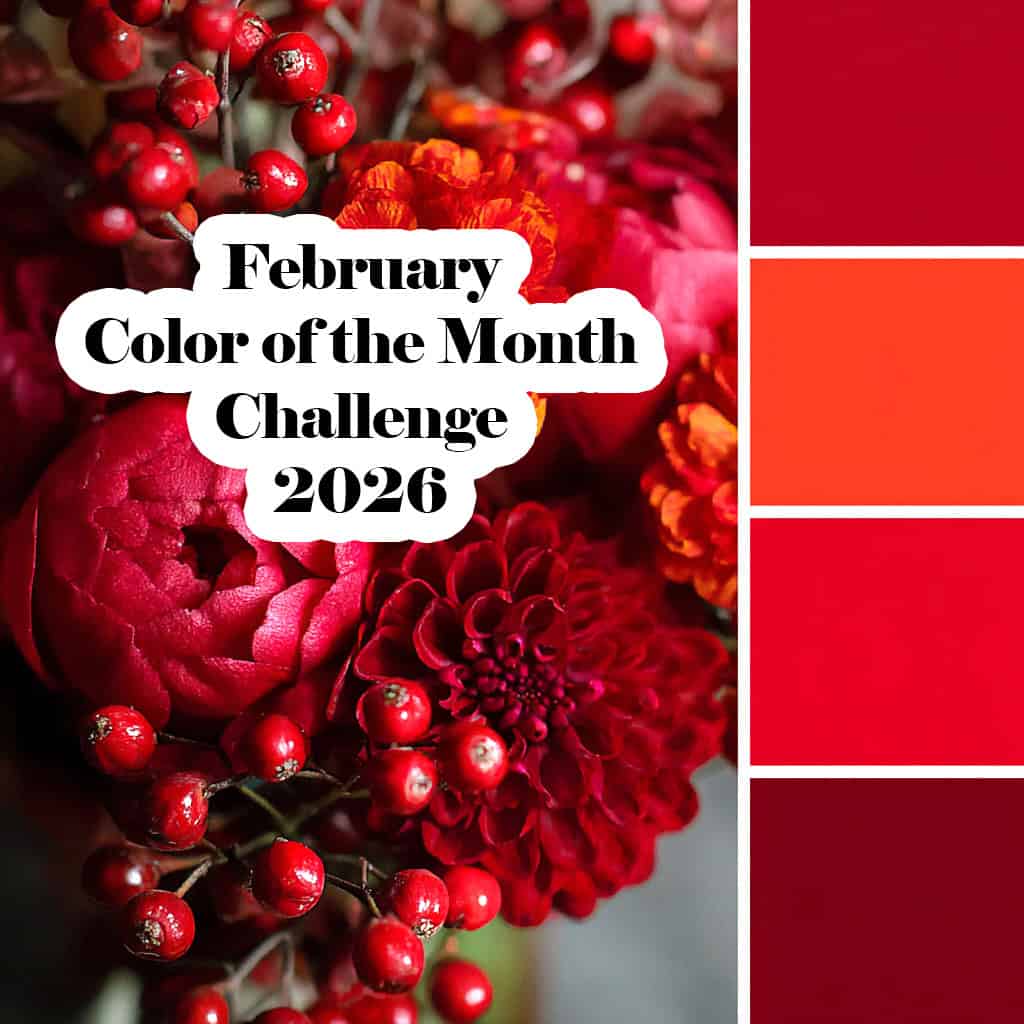 Red February color of the month
