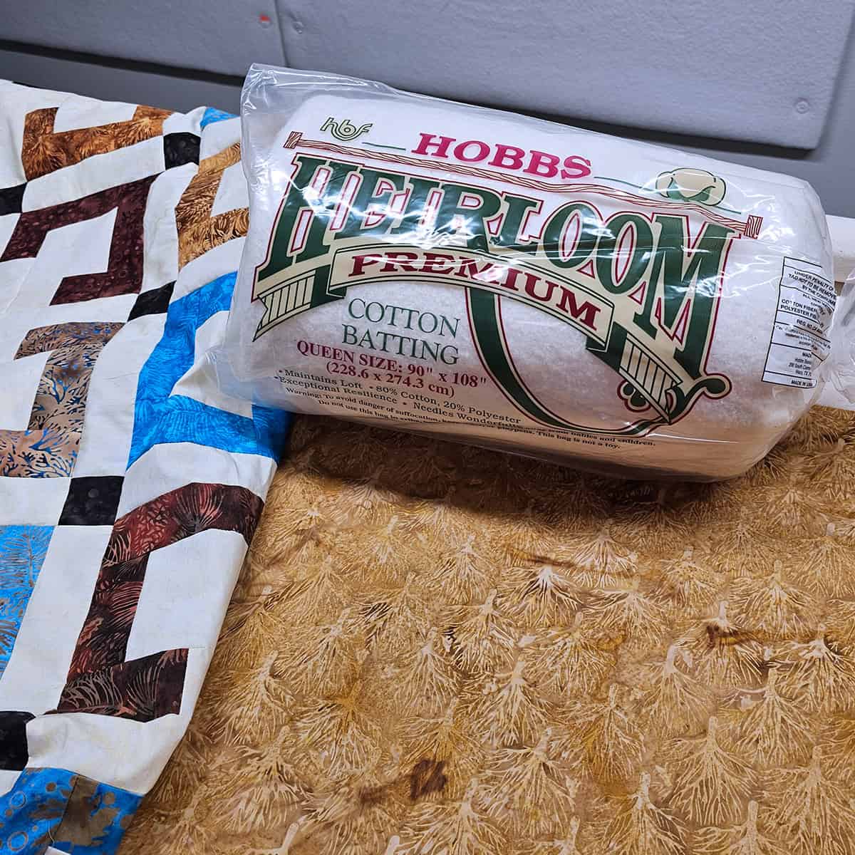 Hobbs batting for the quilt