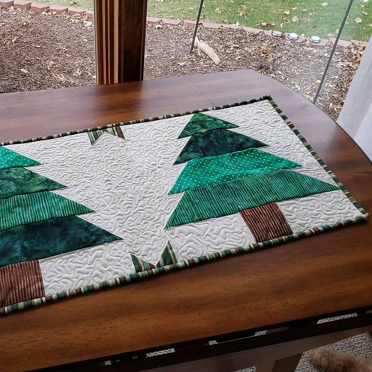 Larger Christmas Tree Table Runner