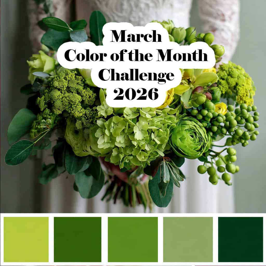 Green for March color of the month challenge