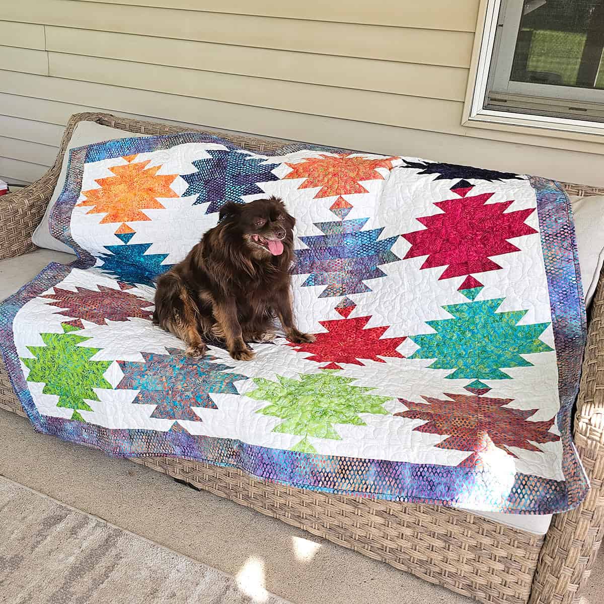 Rusty and the Painted Peak quilt