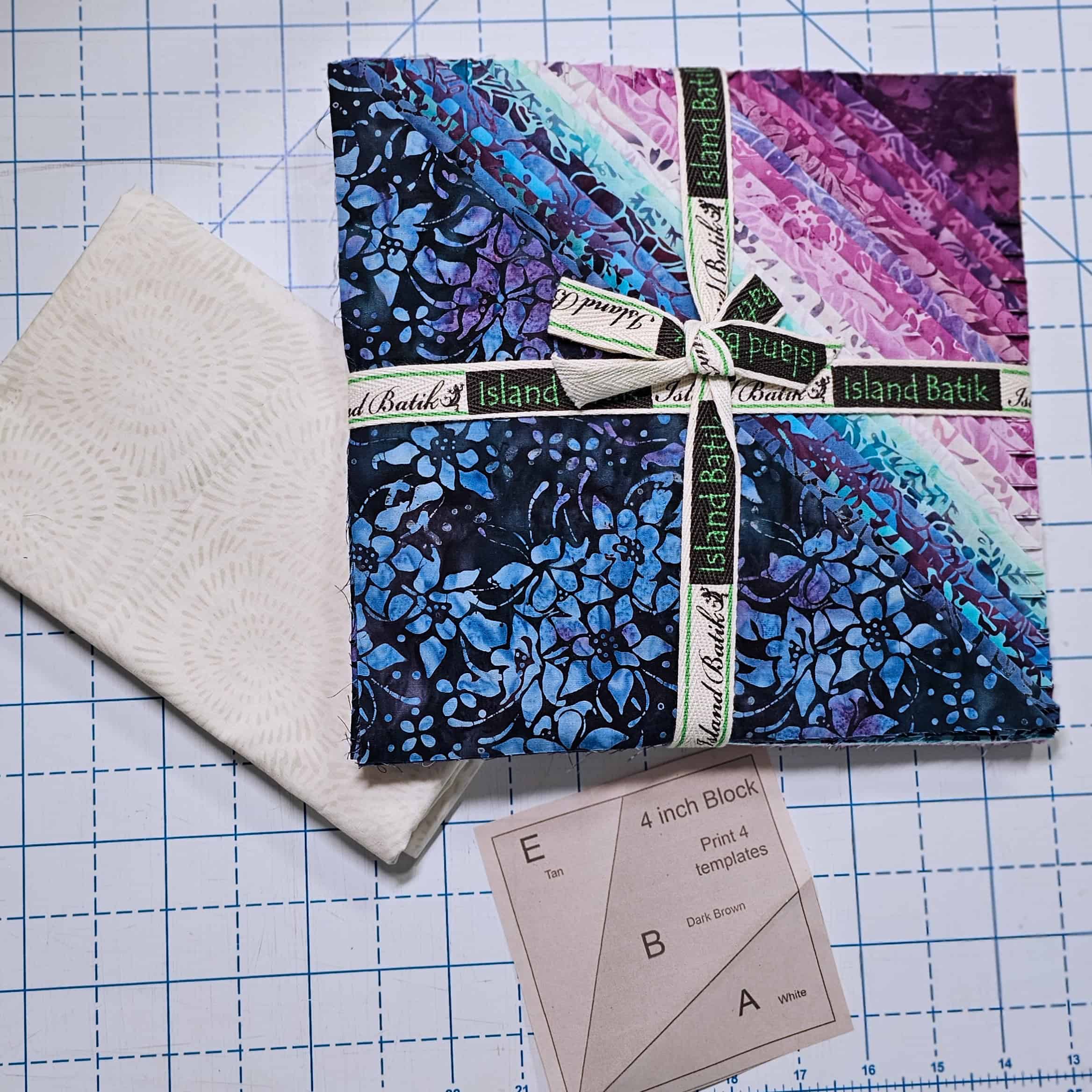 Island Batik Poetic Bouquet layer cake