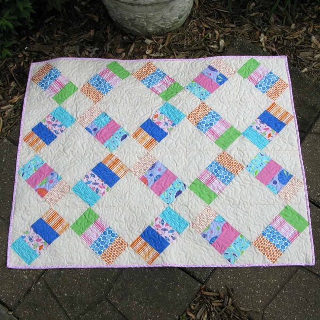 Jelly Roll Railway Quilt