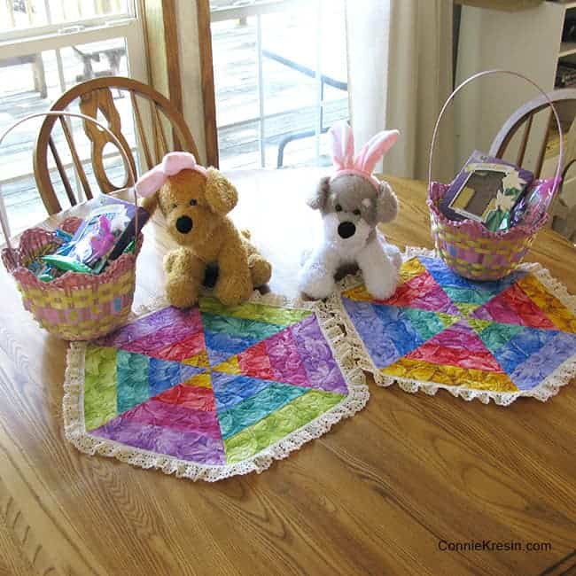 Rainbow table toppers for Easter