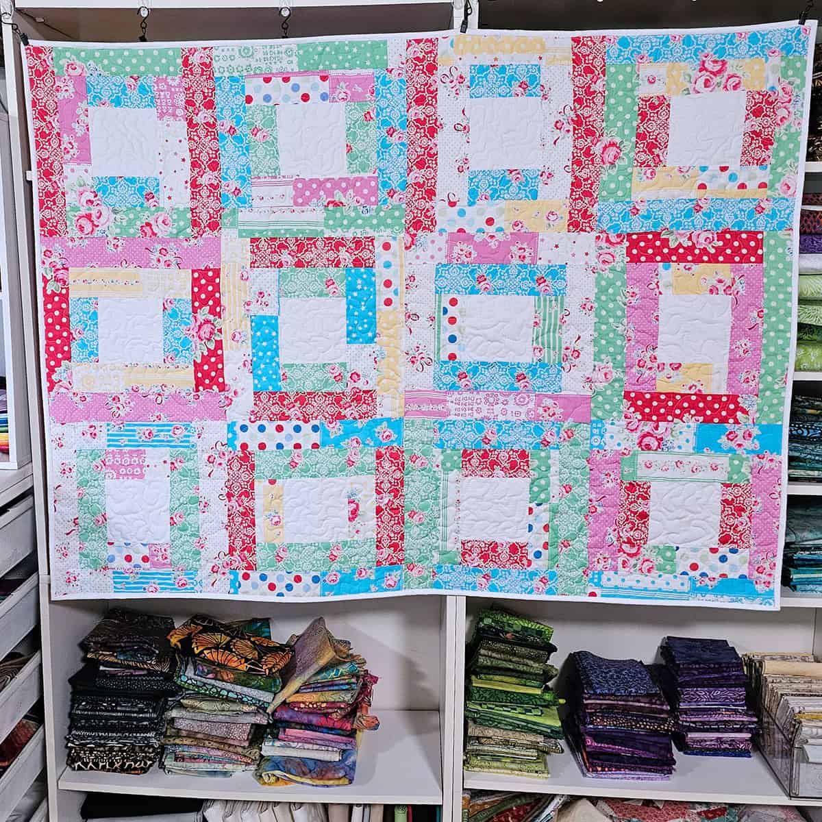 River Squares baby quilt