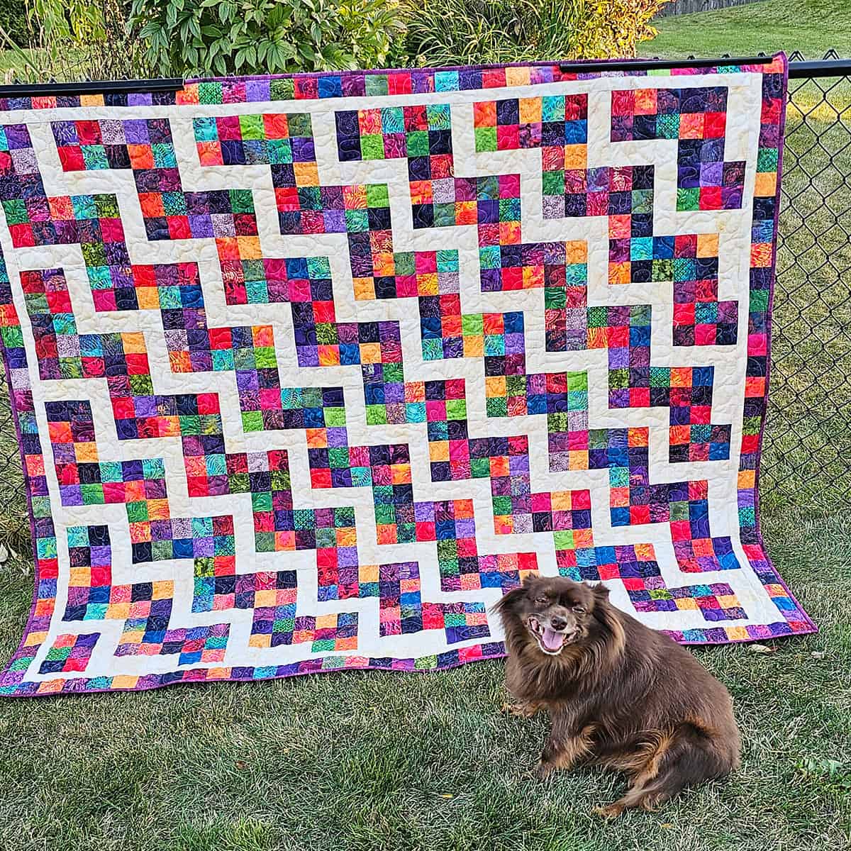 Confetti Steps Quilt Pattern in 5 sizes!