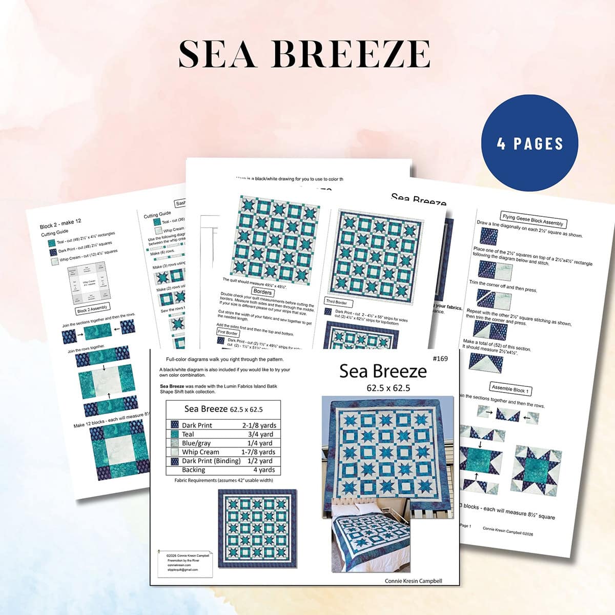 Sea Breeze quilt pattern
