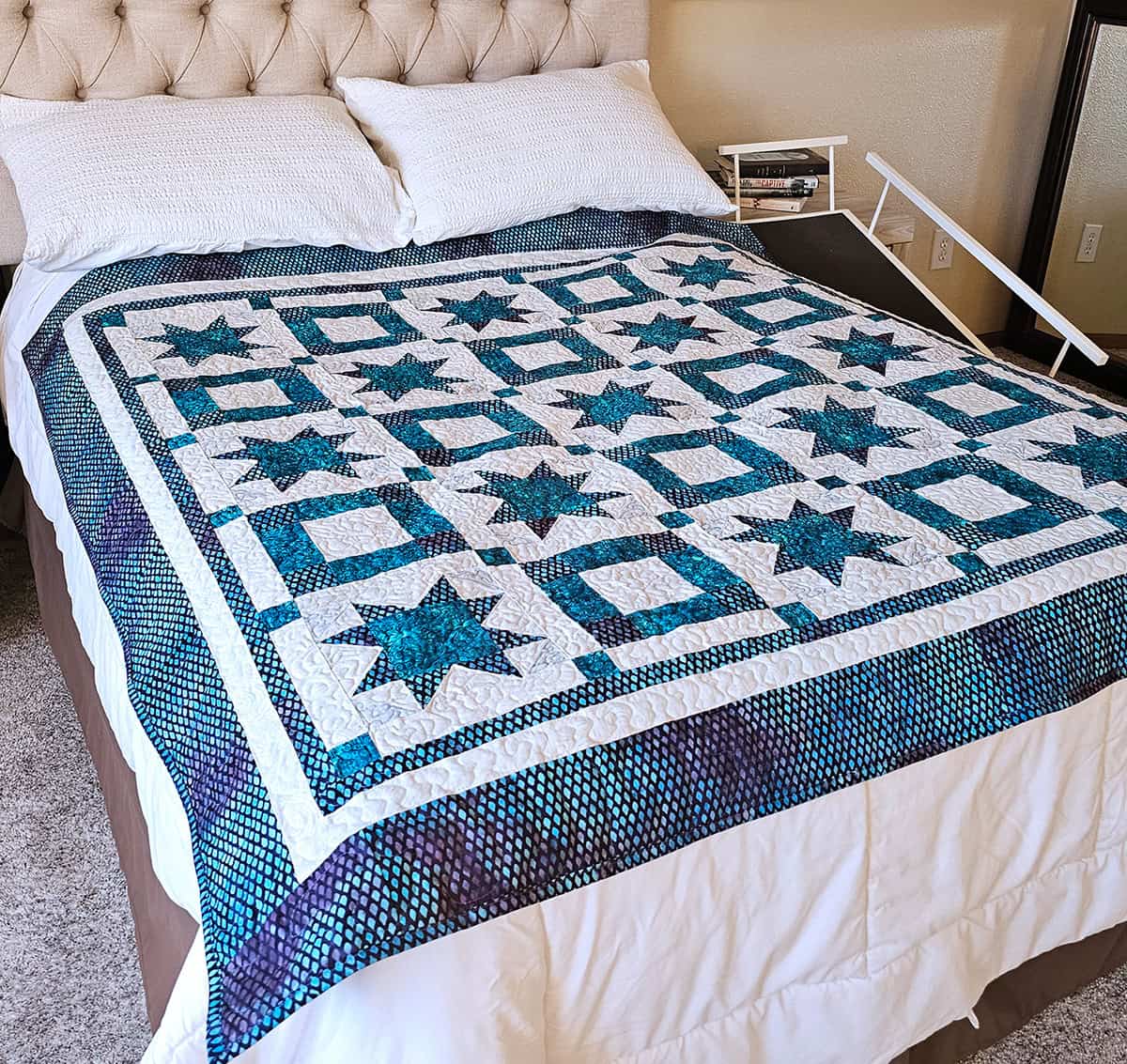 Sea Breeze quilt on bed