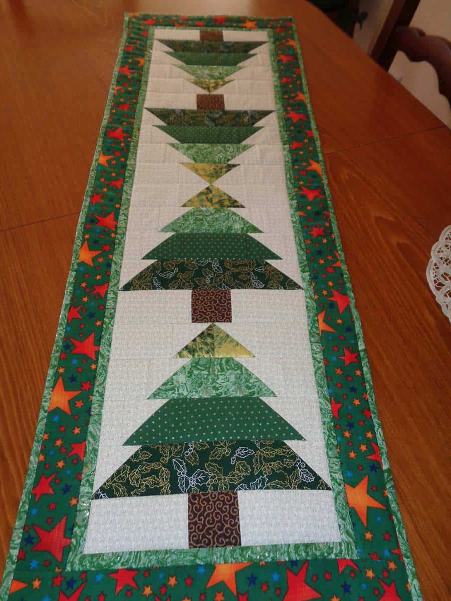 Christmas Tree table runner