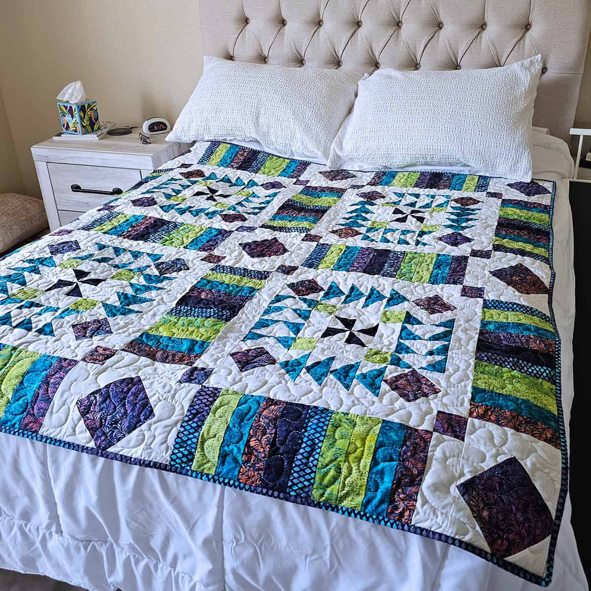 Vintage Flair Quilt in Blues