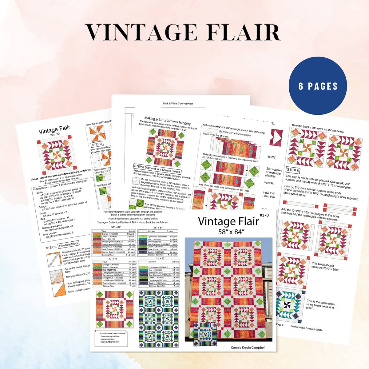 Vintage Flair Quilt Pattern