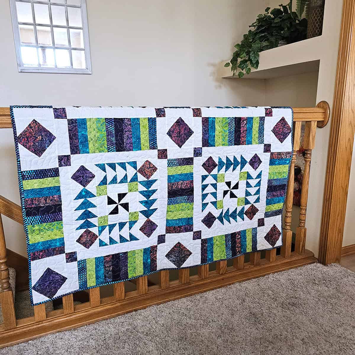 Vintage Flair Quilt in Blues