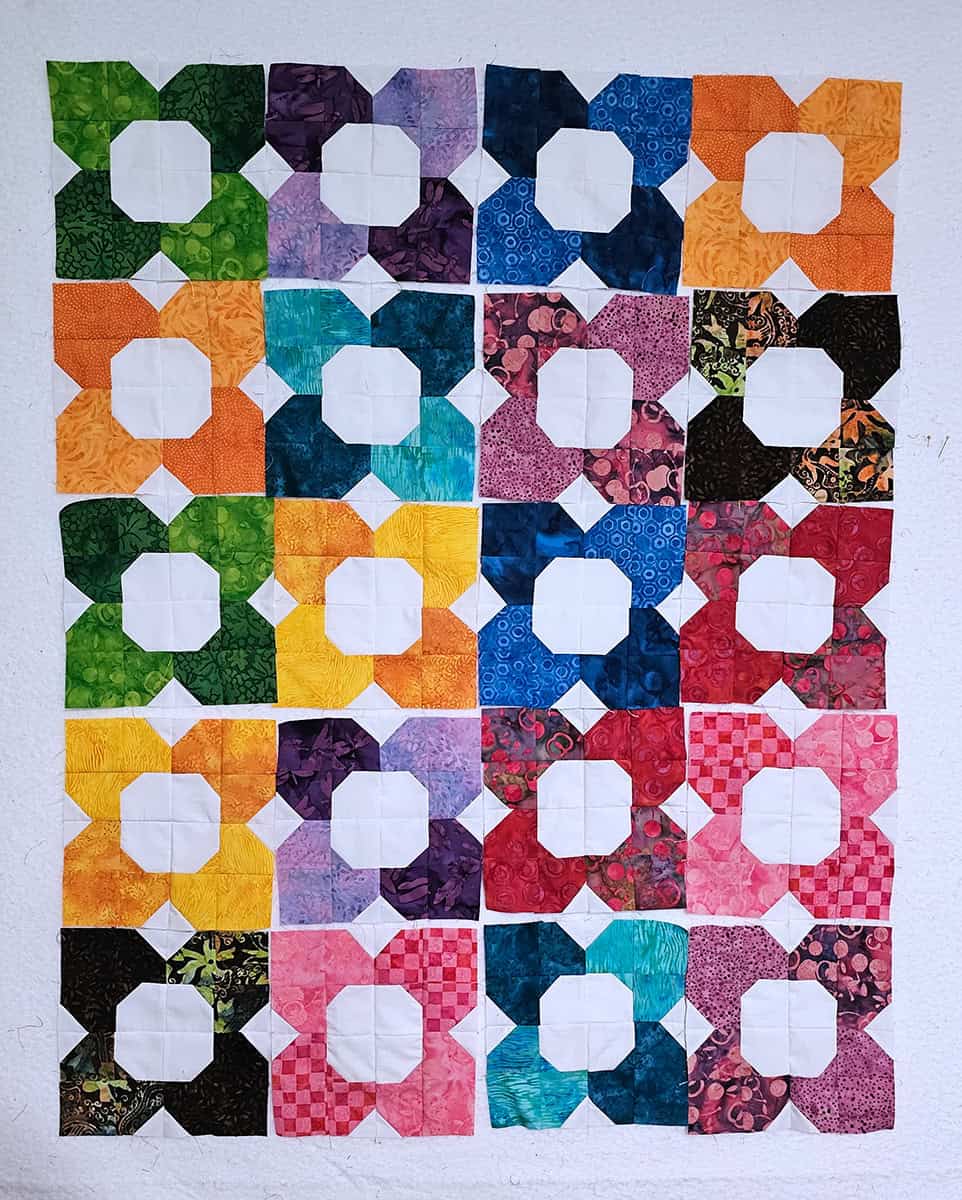 Morning Glory quilt blocks