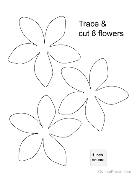 PDF of the flower template