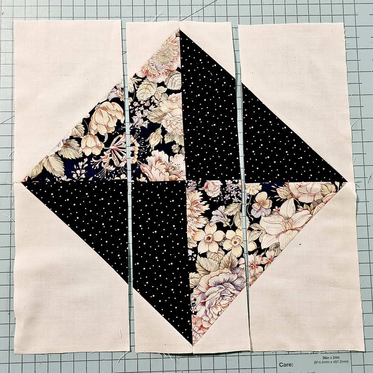 Four Patch Star first cut