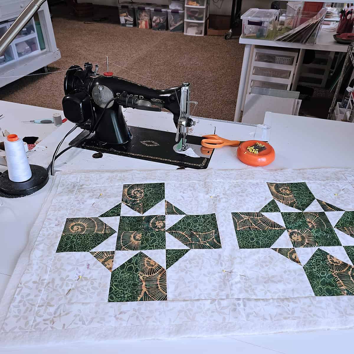 Batik table runner