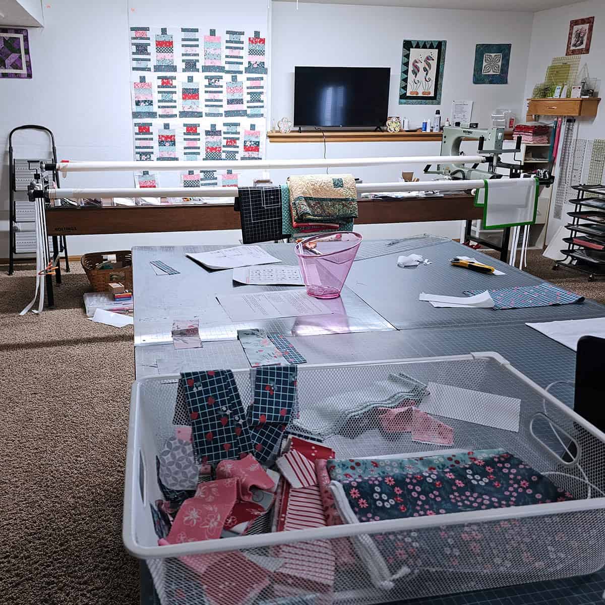 working on quilt project