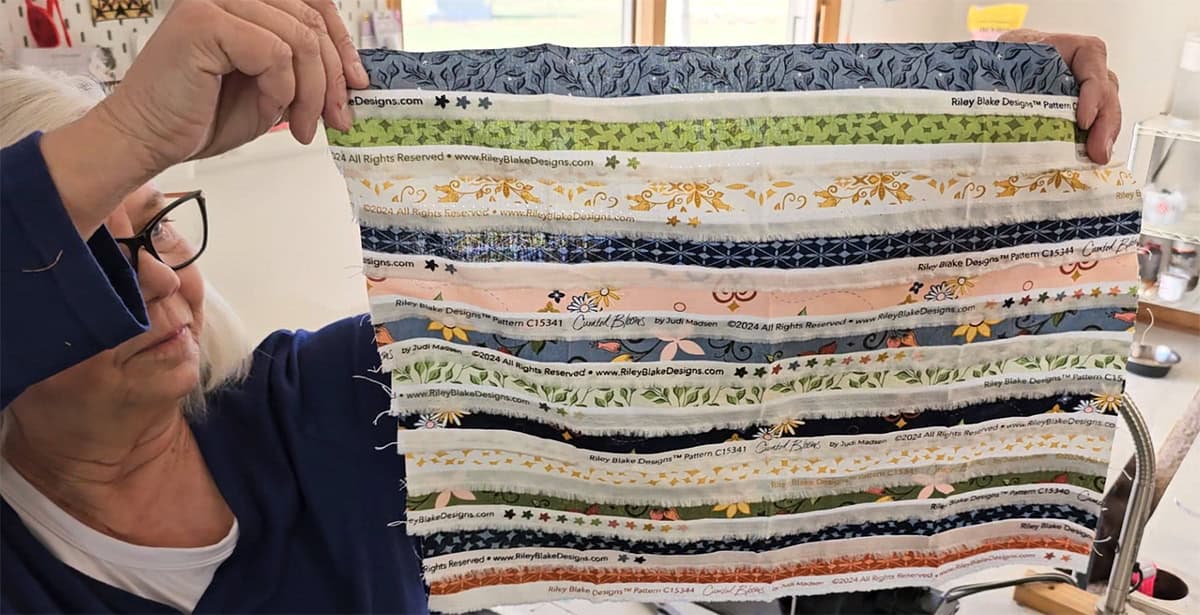 Curated Blooms selvage edges