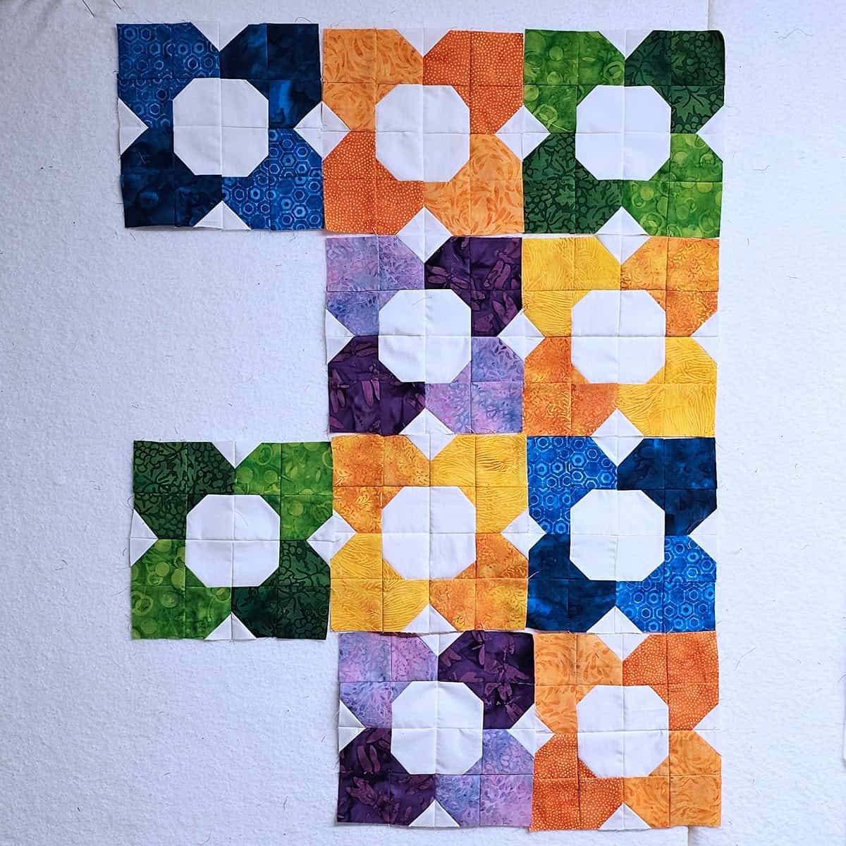 Morning Glory quilt blocks