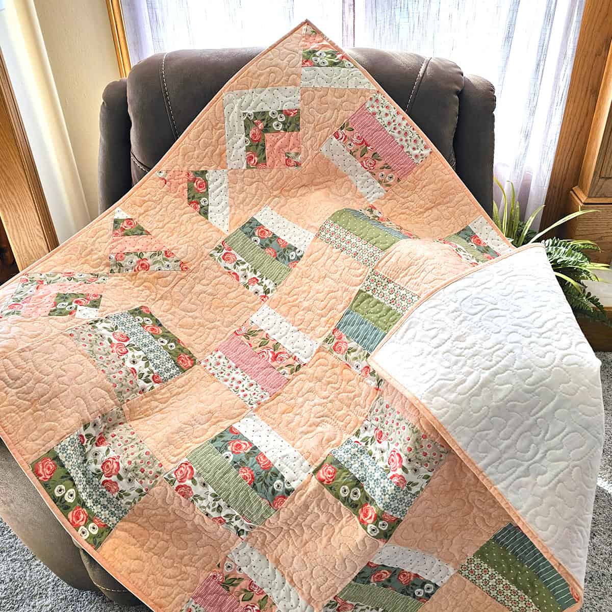 Peachy Moda Scrap Bag Quilt