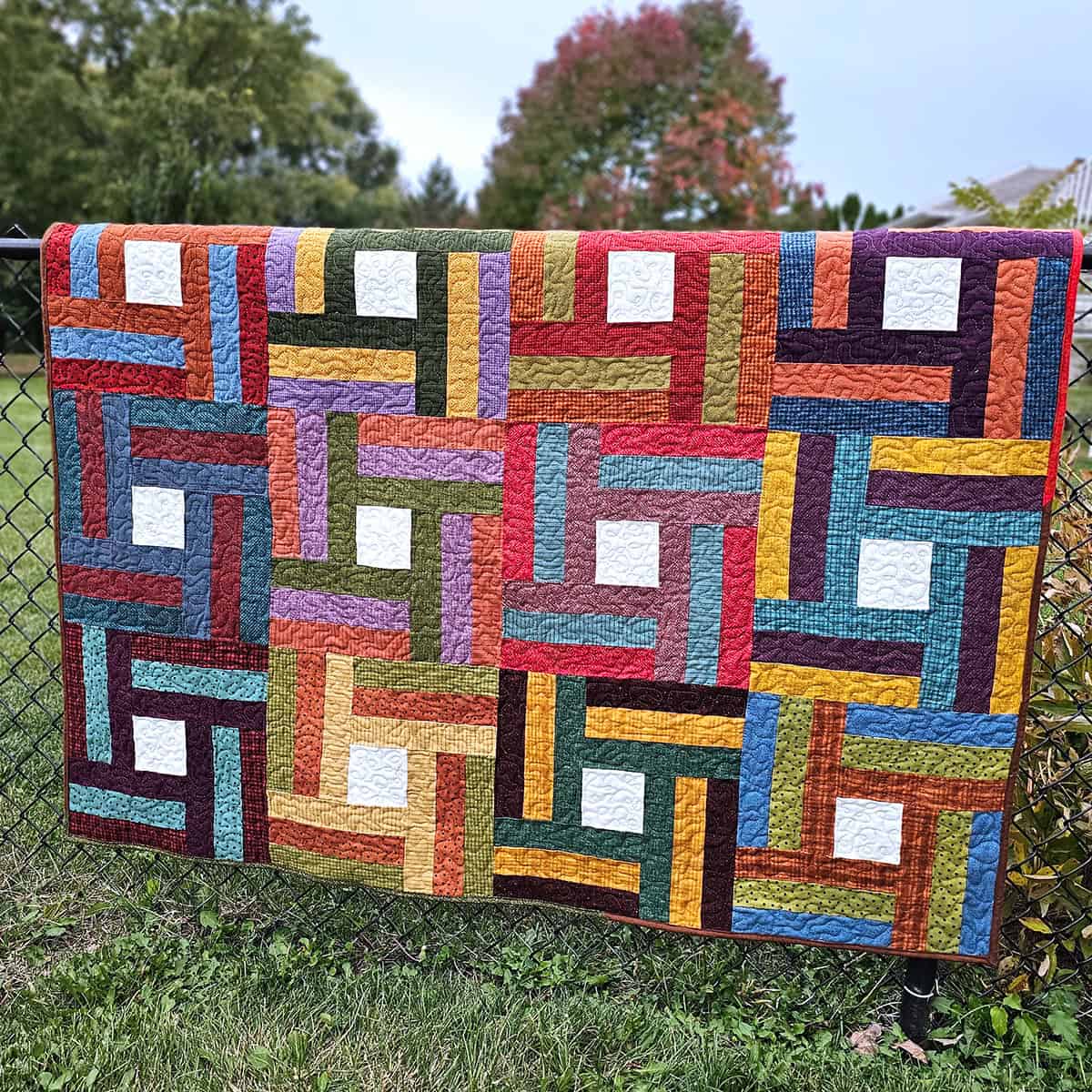 Woolie Rail Fence quilt