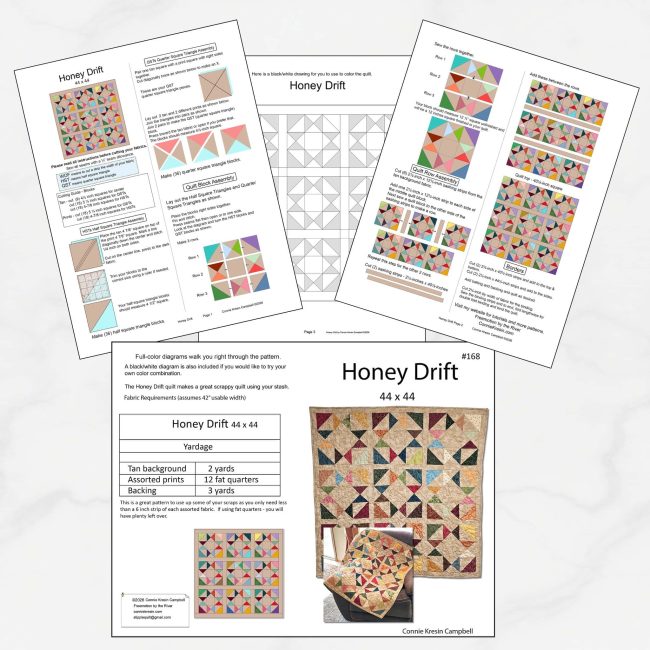 Honey Drift quilt pattern