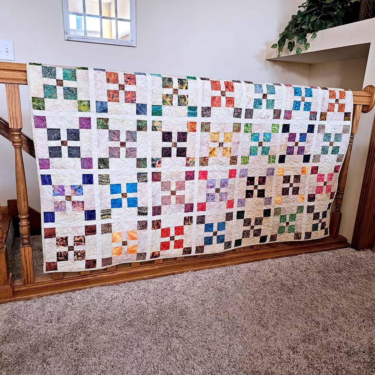 Quilt on railing