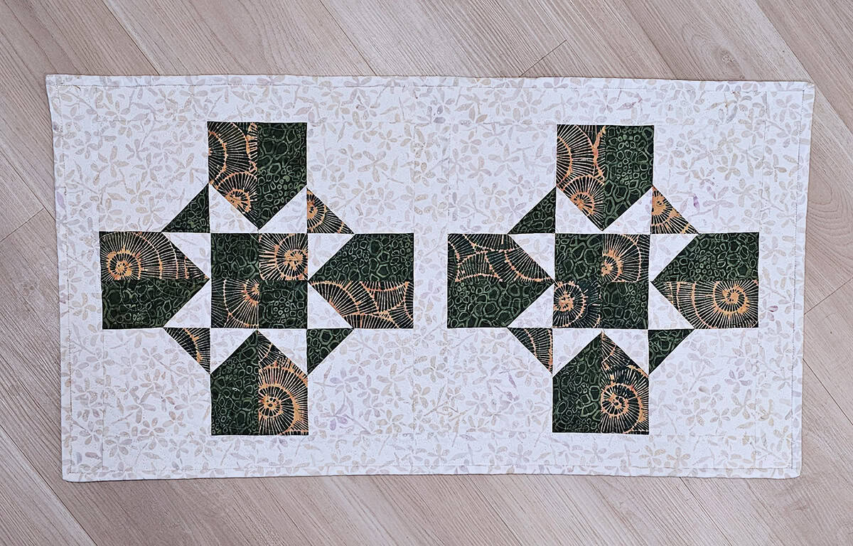 another view of the table runner