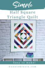 Simple Half Square Triangle Quilt - Freemotion by the River