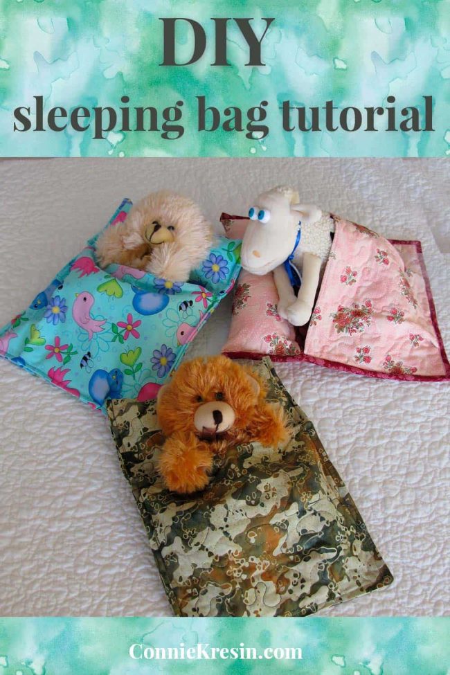 DIY sleeping bag tutorial easy to make