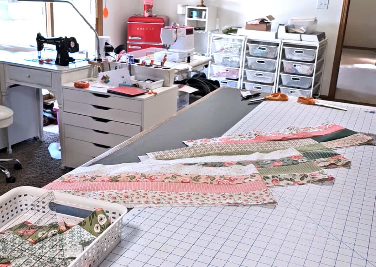 strips of fabric