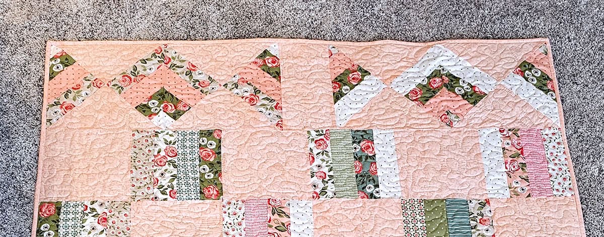 first row of blocks