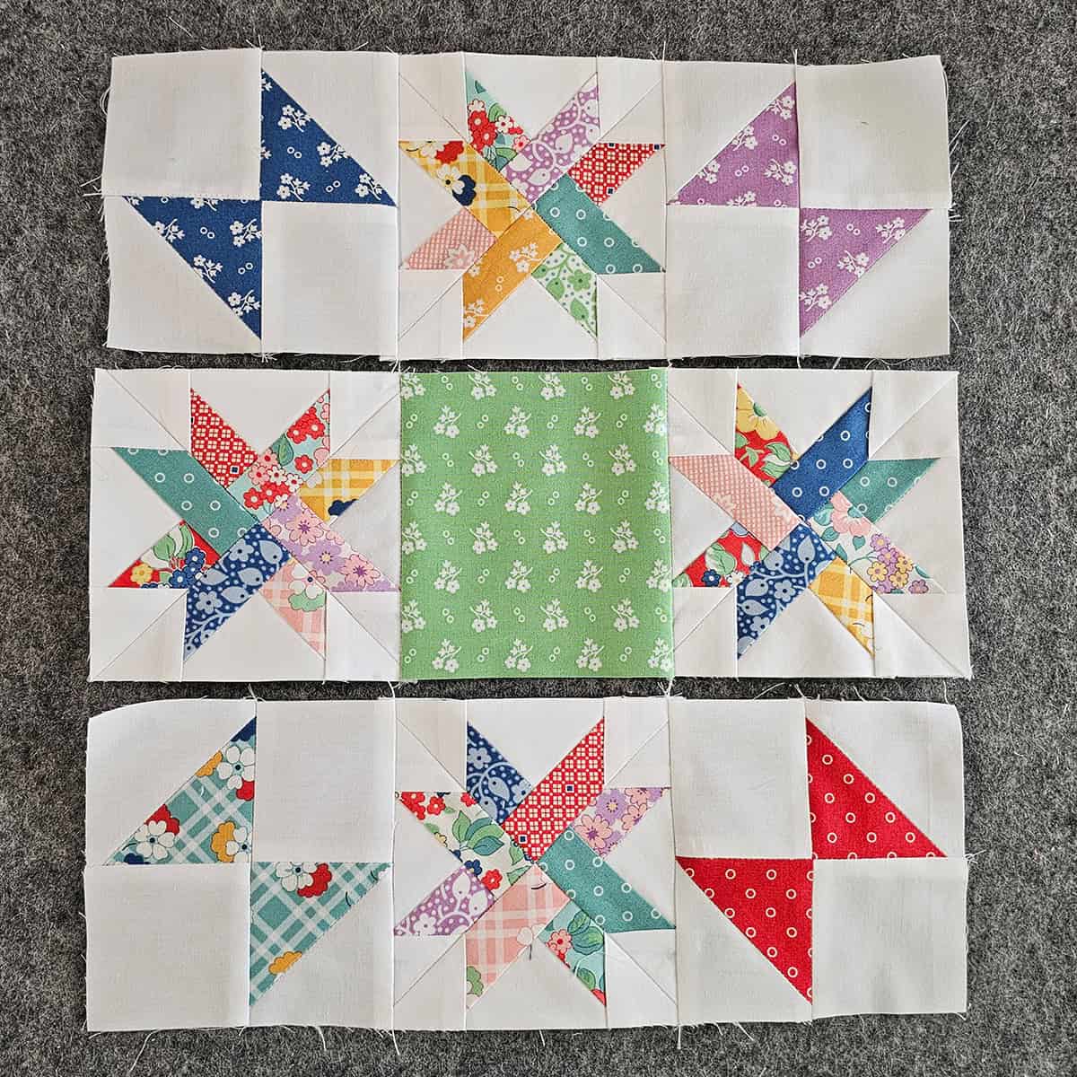 woven stars quilt blocks
