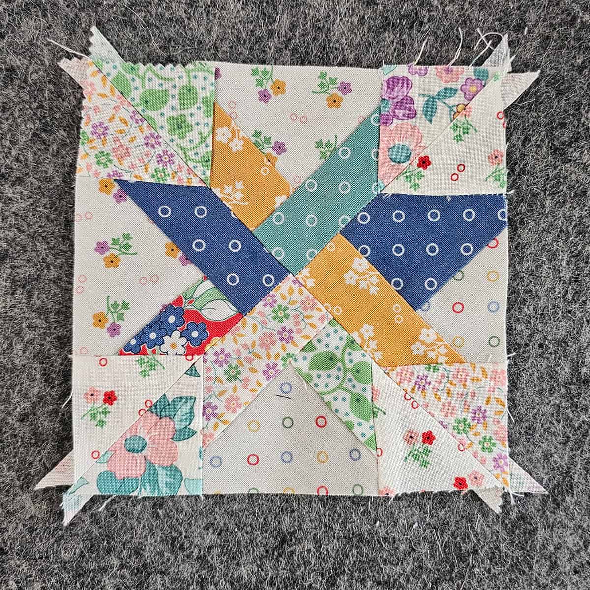 Woven Star quilt block